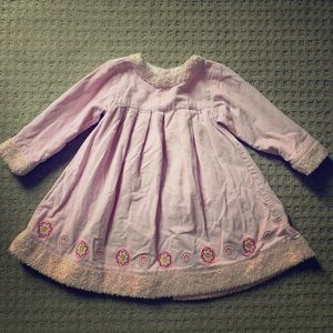 Hannah Anderson pink corduroy dress size 90